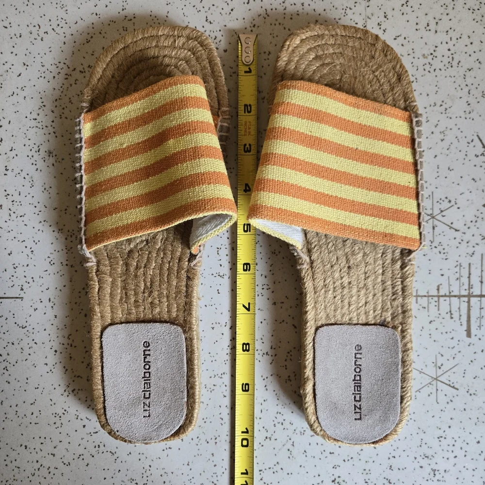 Liz Claiborne Espadrille Striped Slides